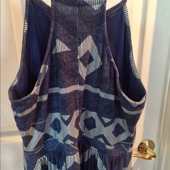 BLUE IKAT MAXI- Old Navy, size S- LIKE NEW! - Picture 3 of 3